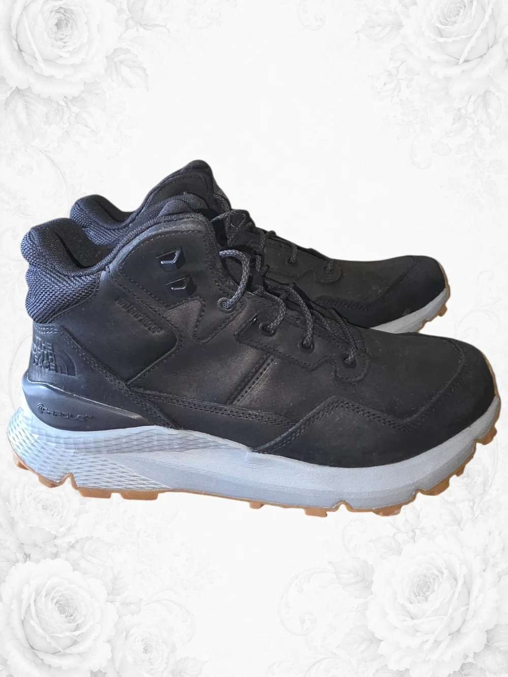 The North Face Men's Mid Waterproof Hiking Boots Black Size 9 EXTS Grip